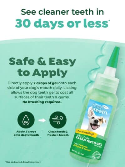 TropiClean Clean Teeth Gel for Dogs | Dog Dental Care | Dog Toothpaste | Breath Freshener | Easy Teeth Cleaning | Made in The USA | 2 oz. - Image 3