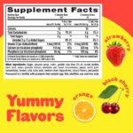 L?il Critters Calcium + D3 Daily Gummy Supplement for Kids, for Bone Support, Orange, Strawberry and Cherry Flavors, 150 Gummies - Image 2