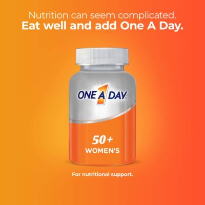 One A Day Women?s 50+ Multivitamins, Multivitamin for Women with Vitamin A, C, D, E and Zinc for Immune Health Support*, Calcium & more, 100 count - Image 2