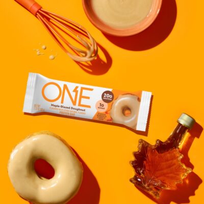 ONE Protein Bars, Maple Glazed Doughnut, Gluten Free Protein Bars with 20g Protein and 1g Sugar, Pantry Staples, 2.12 oz (12 Count) - Image 2