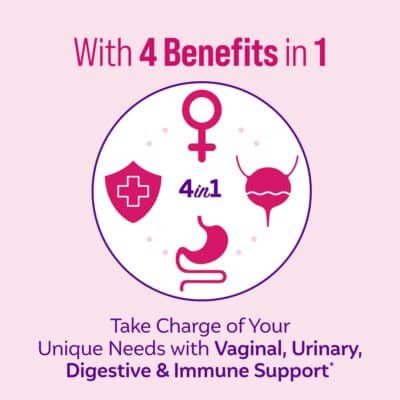 Culturelle 4-in-1 Probiotics for Women, Daily Probiotic & Prebiotic Supplement to Support Vaginal Health, Digestive Health, Immune Health, Occasional Diarrhea, Gas & Bloating Relief, Non-GMO, 30 Count - Image 3