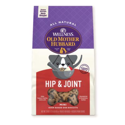 Old Mother Hubbard by Wellness Mother's Solutions Hip & Joint Natural Dog Treats, Crunchy Oven-Baked Biscuits, Ideal for Training, 20 ounce bag