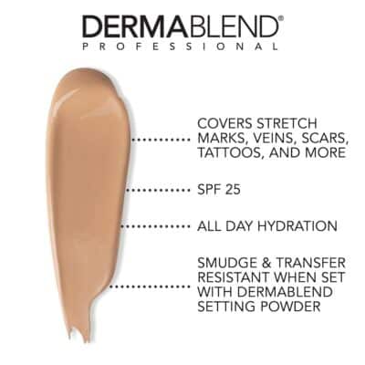 Dermablend Leg and Body Makeup Foundation with SPF 25, 20N Light Natural, 3.4 Fl. Oz. - Image 2