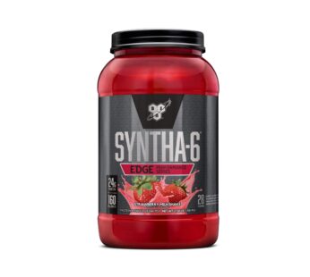 BSN SYNTHA-6 Edge Protein Powder, Strawberry Protein Powder with Hydrolyzed Whey, Micellar Casein, Milk Protein Isolate, Low Sugar, 24g Protein, Strawberry Milkshake, 28 Servings