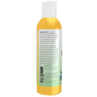 NOW Solutions, Organic Jojoba Oil, Moisturizing Multi-Purpose Oil for Face, Hair and Body, 4-Ounce - Image 3