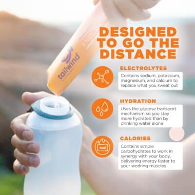 Tailwind Nutrition Endurance Fuel, Electrolyte & Hydration Sports Drink Mix Powder, Gluten-Free, Vegan, Mandarin Orange, 30 Servings - Image 3