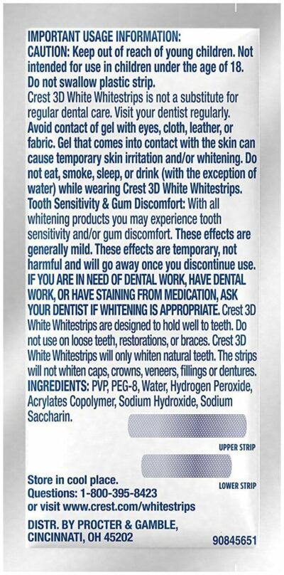 Crest 3D White Whitestrips Professional Effects, 40 count - Image 4