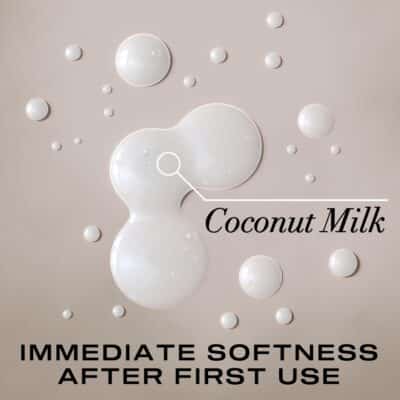 OGX Nourishing + Coconut Milk Shampoo, Hydrating & Restoring Shampoo Moisturizes for Soft Hair After the First Use, Paraben-Free, Sulfate-Free Surfactants, 25.4 fl. oz - Image 5