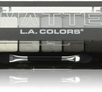 L.A. Colors 5 Color Matte Eyeshadow, Black Lace, 0.08 Oz