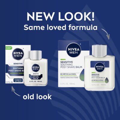 NIVEA MEN Sensitive Post Shave Balm with Vitamin E, Chamomile and Witch Hazel Extracts, 3.3 Fl Oz Bottle - Image 2