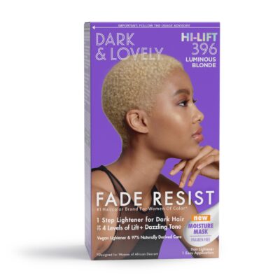SoftSheen-Carson Dark and Lovely Fade Resist Rich Conditioning Hair Color, Permanent Hair Color, Up To 100 percent Gray Coverage, Brilliant Shine with Argan Oil and Vitamin E, Luminous Blonde