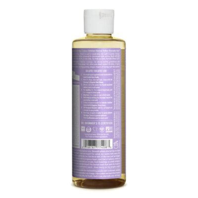 Dr. Bronner's - Pure-Castile Liquid Soap (Lavender, 8 ounce) - Made with Organic Oils, 18-in-1 Uses: Face, Body, Hair, Laundry, Pets and Dishes, Concentrated, Vegan, Non-GMO - Image 2