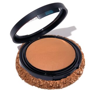 LAURA GELLER NEW YORK Baked Double Take Powder Foundation – Deep – Buildable Medium to Full Coverage – Matte Finish