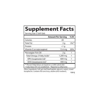 Carlson - Super Omega-3 Gems, 1200 mg Omega-3s, Wild Caught, Sustainably Sourced, 50 soft gels - Image 4