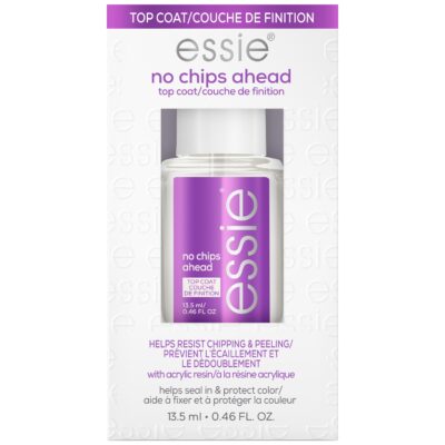 essie salon quality nail care, vegan, clear top coat, No Chips Ahead, 0.46 fl oz