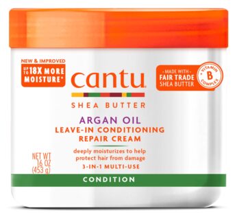 Cantu Leave-In Conditioning Repair Cream with Argan Oil, 16 oz (Packaging May Vary)