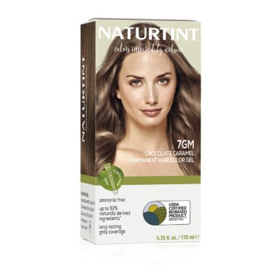 Naturtint Permanent Hair Color 7GM (Formerly 7.7) Chocolate Caramel (Pack of 1), Ammonia Free, Vegan, Cruelty Free, up to 100% Gray Coverage, Long Lasting Results (Packaging may vary)