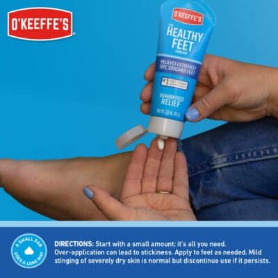 O'Keeffe's for Healthy Feet Foot Cream, Guaranteed Relief for Extremely Dry, Cracked Feet, Clinically Proven to Instantly Boost Moisture Levels, 3.0 Ounce Tube, (Pack of 1) - Image 7