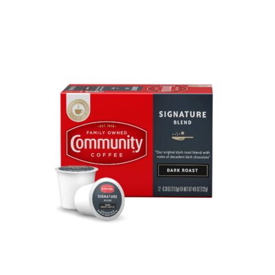 Community Coffee Signature Blend, Dark Roast Single-Serve Keurig K-Cup Pods, 12 Count (Pack of 1) - Image 2