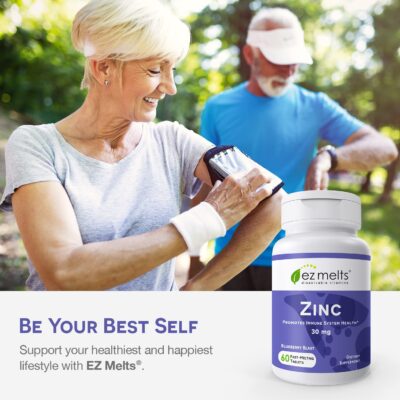 EZ Melts Dissolvable Zinc Supplement 30 mg, Sugar-Free, 2-Month Supply - Image 8