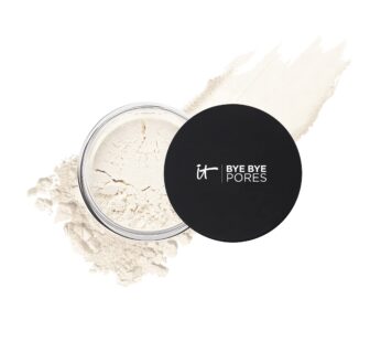 IT Cosmetics Bye Bye Pores ? Poreless Finish Loose Setting Powder Makeup ? Translucent Blurring Powder for All Skin Tones ? Face Powder with Peptides, Silk, Collagen & Antioxidants ? 0.23 oz