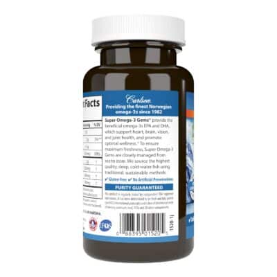 Carlson - Super Omega-3 Gems, 1200 mg Omega-3s, Wild Caught, Sustainably Sourced, 50 soft gels - Image 3