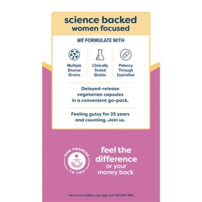 Renew Life Women's Probiotic Capsules, Supports pH Balance for Women, Vaginal, Urinary, Digestive and Immune Health, L. Rhamnosus GG, Dairy, Soy and Gluten-Free, 15 Billion CFU - 30 Ct - Image 9
