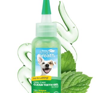 TropiClean Clean Teeth Gel for Dogs | Dog Dental Care | Dog Toothpaste | Breath Freshener | Easy Teeth Cleaning | Made in The USA | 2 oz.