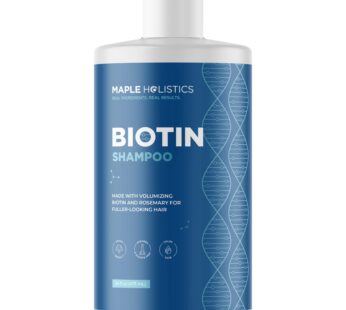 Volumizing Biotin Shampoo for Thinning Hair – Thin Hair Shampoo with Rosemary Argan and Essential Oils for Hair Care – Vegan Sulfate Free Shampoo for Damaged Dry Hair Paraben and Cruelty Free