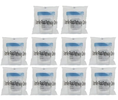 Sterile Specimen Cups Individually Bagged with Lids [10 Count] 4 oz Clear Urine Collection Cup with Leak Proof Screw On Covers - 4.5 Compacity Specimens Jar ? for Safe Pee, Stool, Semen Sample Testing