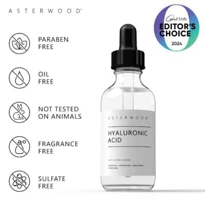 Asterwood Pure Hyaluronic Acid Serum for Face - Plumping, Anti-Aging & Hydrating - Fragrance-Free, Pairs Well with Vitamin C Face Serum & Hylunaric Acid Moisturizer, 59ml/2 oz - Image 3