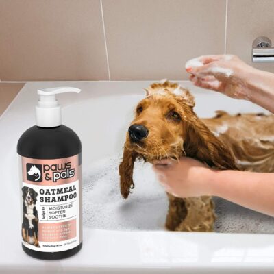 6-in-1 Dog Shampoo and Conditioner for Itchy Skin, Made in USA - 20oz Vet Formula Natural Medicated Best for De-Shedding, Itch Relief, Smelly Odor, Dry Sensitive Skin - Dogs & Cats Oatmeal Pet Wash - Image 6