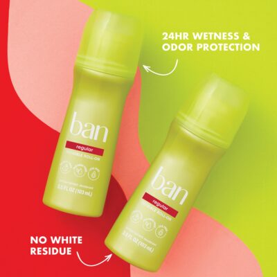 Ban Roll-On Regular Deodorant, 3.5 Ounce (Pack of 4) - Image 2