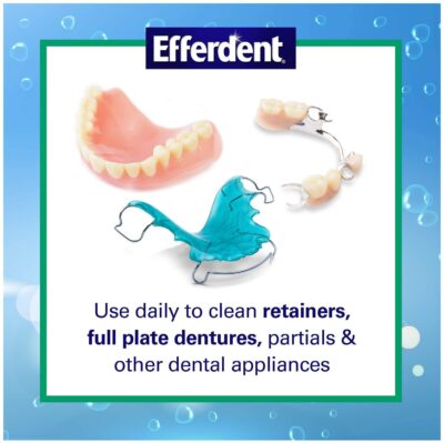 Efferdent Plus Mint Anti-Bacterial Denture Cleanser | 90 Tablets - Image 3