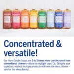 Dr. Bronner's - Pure-Castile Liquid Soap (Almond, 16 ounce, 2-Pack) - Made with Organic Oils, 18-in-1 Uses: Face, Body, Hair, Laundry, Pets and Dishes, Concentrated, Vegan, Non-GMO - Image 5
