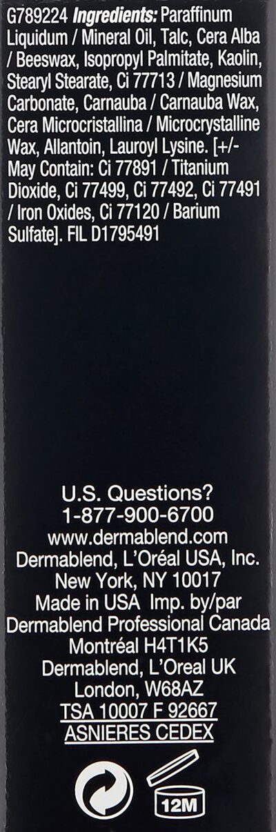 Dermablend Quick-Fix Body Makeup Full Coverage Foundation Stick, Water-Resistant Body Concealer for Imperfections & Tattoos, 0.42 Oz - Image 6