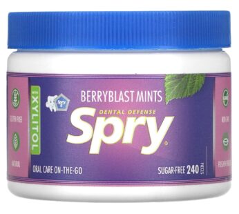 Spry Xylitol Berry Blast Mints Sugar Free Candy – Breath Mints That Promote Oral Health, Dry Mouth Mints That Increase Saliva Production, Stop Bad Breath, 240 Count (Pack of 1)