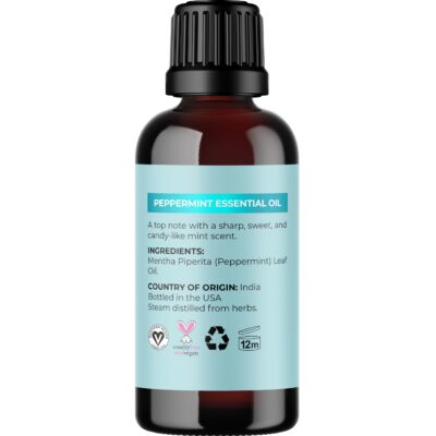 Peppermint Essential Oil for Diffuser Aromatherapy - 100% Pure Peppermint Oil for Hair Skin and Nails Plus Undiluted Refreshing Aromatherapy Essential Oil for Diffusers Baths and Topical Uses 1oz - Image 4