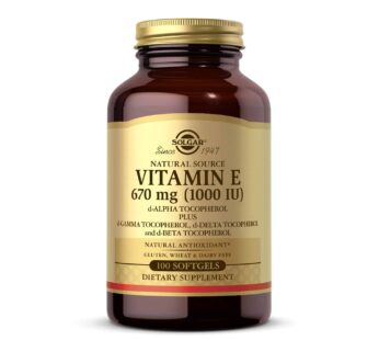 Solgar Vitamin E 670 mg (1000 IU), 100 Mixed Softgels – Natural Antioxidant, Skin & Immune System Support – Naturally-Sourced Vitamin E – Gluten /Dairy Free – 100 Servings