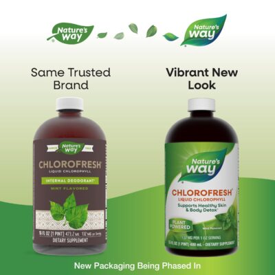 Nature's Way Chlorofresh, Liquid Chlorophyll, Supports Healthy Skin & Body Detox*, Internal Deodorant*, Mint Flavored, 16 Fl. Oz (Packaging May Vary) - Image 2