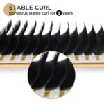 LASHVIEW Silk Mink Fake Eyelash Extensions 0.20 Thickness C Curl Mixed Tray 8-15mm Natural Thick Lashes Individual Semi-Permanent Eyelashes Application for Professional Salon Use - Image 4