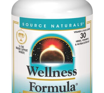 Source Naturals Wellness Formula Bio-Aligned Vitamins & Herbal Defense for Advanced Immune Support* – Dietary Supplement & Immunity Booster – 120 Capsules