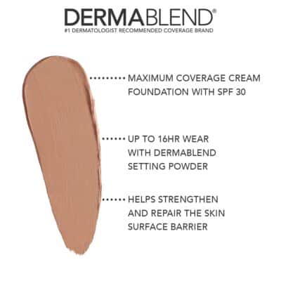 Dermablend Cover Creme High Coverage Foundation with SPF 30, 65W Golden Bronze, 1 Oz. - Image 3