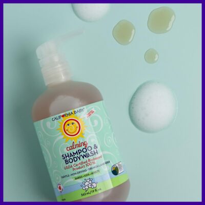 California Baby Calming Lavender Shampoo and Body Wash | 100% Plant-Based (USDA Certified) | Hypoallergenic Baby Soap for Dry, Sensitive Skin | 562 mL / 19 fl. oz. - Image 6