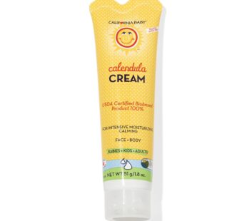 California Baby Calendula Cream | Soothing Baby Cream | Allergy Friendly | Plant-based | Soothes and Moisturizes Irritated, Dry Skin On Face and Body | 1.8 oz