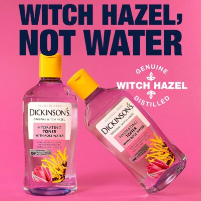 Dickinson's Enhanced Witch Hazel Hydrating Toner with Rosewater, Alcohol Free, 98% Natural Formula, 16 Fl Oz (Pack of 1) - Image 6