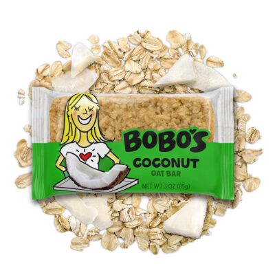 Bobo's Oat Bars, Coconut, 3 oz Bar (12 Pack), Gluten Free Whole Grain Snack and Breakfast Bar - Image 2