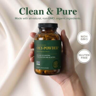 Global Healing Center Oxy-Powder Oxygen Based Safe and Natural Colon Cleanser and Relief from Occasional Constipation (120 Capsules)(Packaging may vary) - Image 4