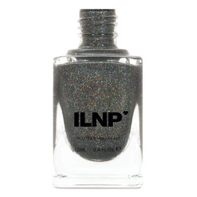 ILNP La Catedral - Neutral Charcoal Grey Holographic Sheer Jelly Nail Polish