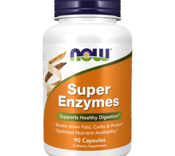 NOW Supplements, Super Enzymes, Formulated with Bromelain, Ox Bile, Pancreatin and Papain, Super Enzymes,90 Capsules